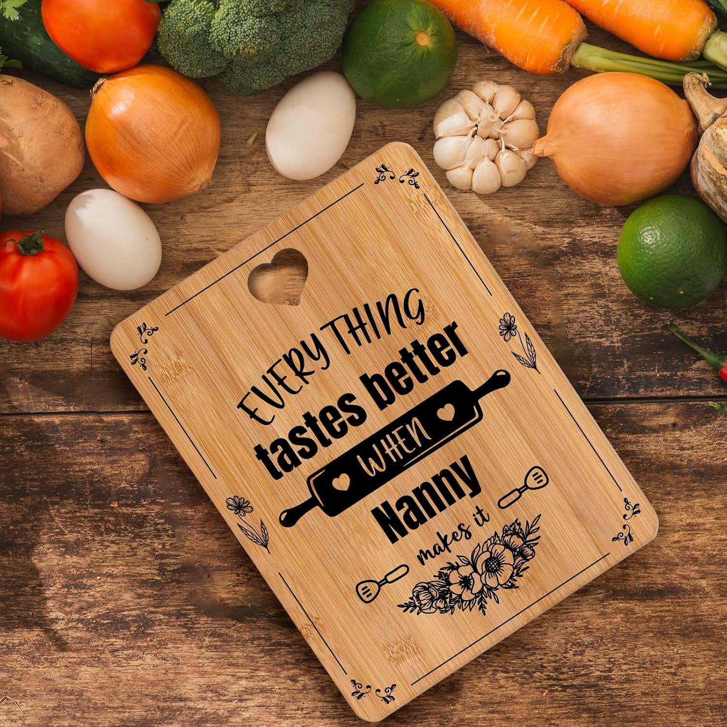 Nanny Engraved Bamboo Chopping Board: image 2