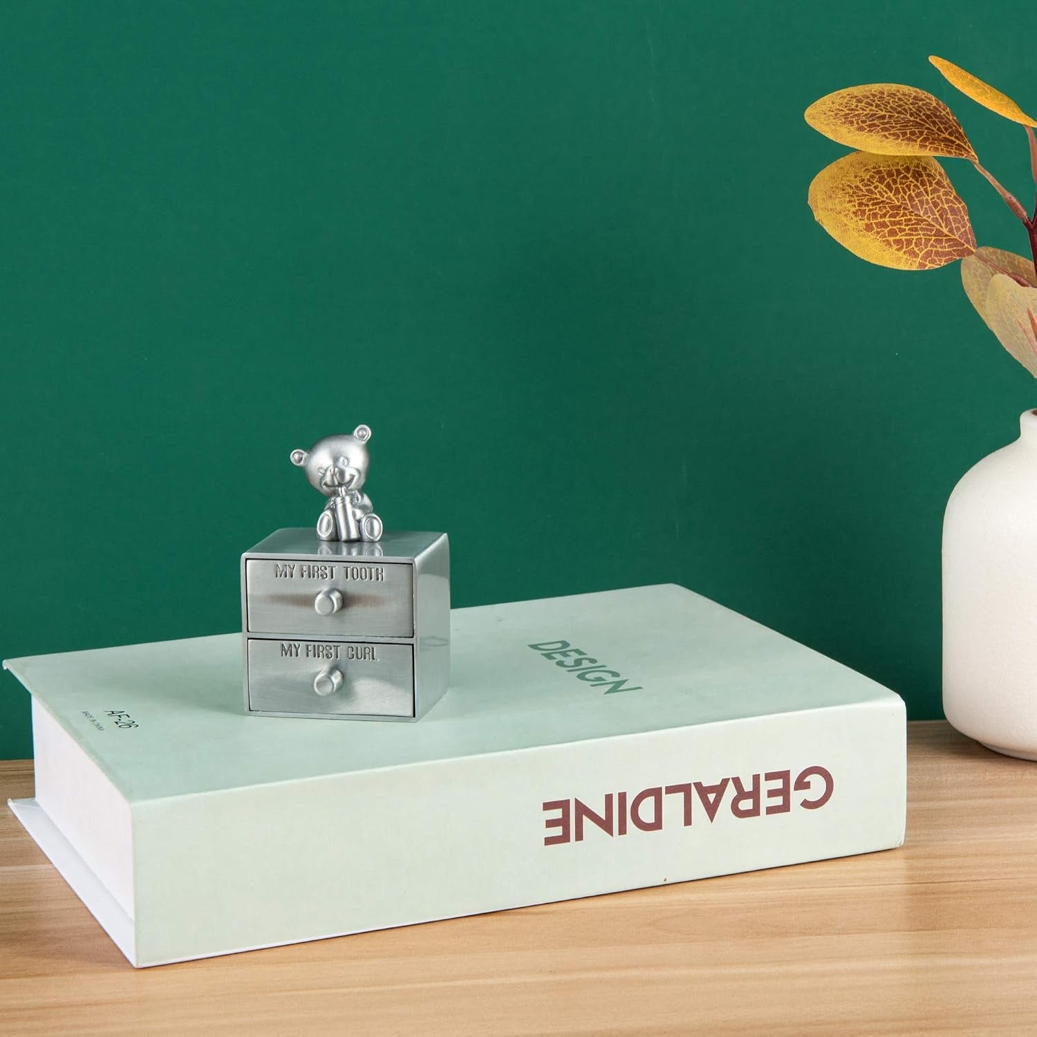 First Tooth and Curl Engraved Keepsake Box