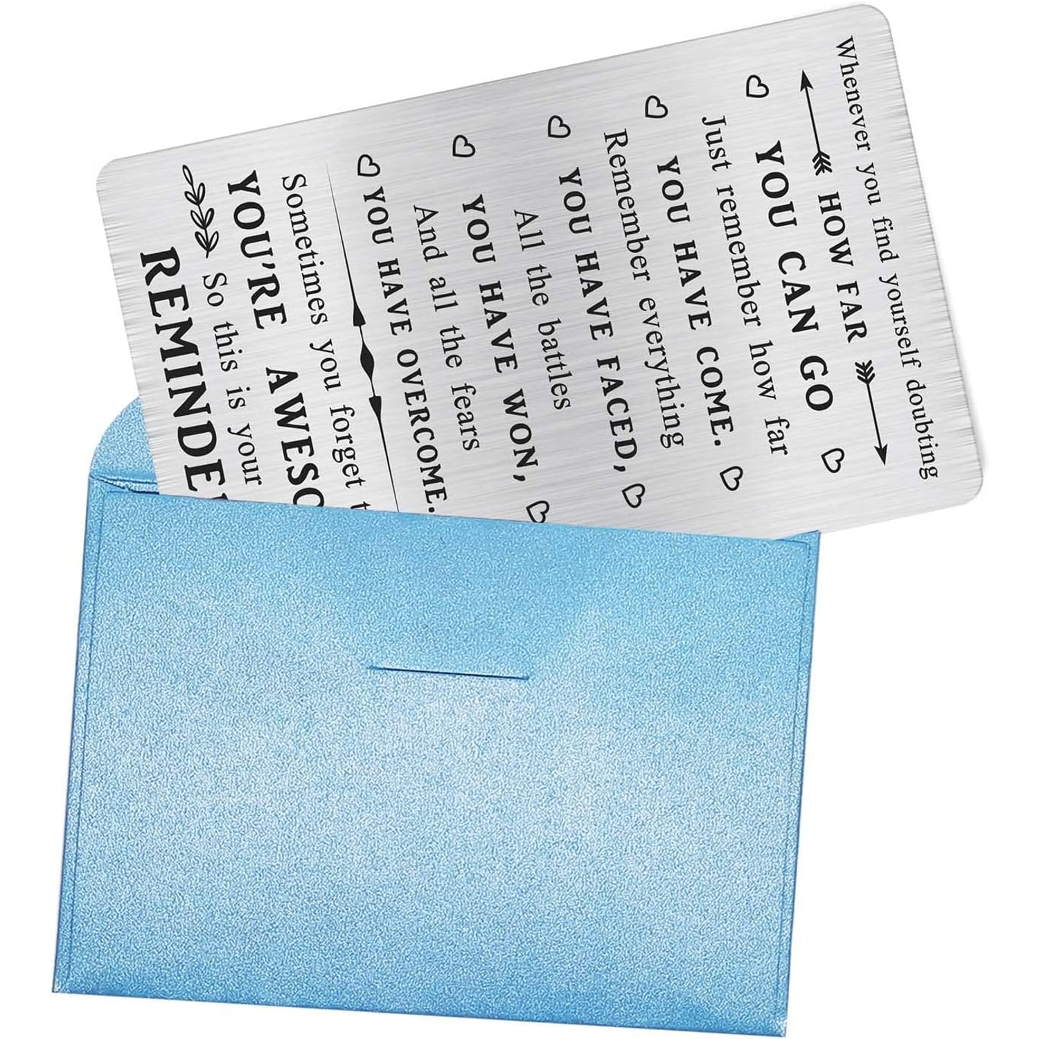 You Are Awesome Engraved Wallet Card